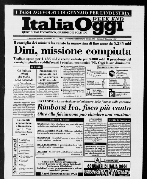 Italia oggi : quotidiano di economia finanza e politica